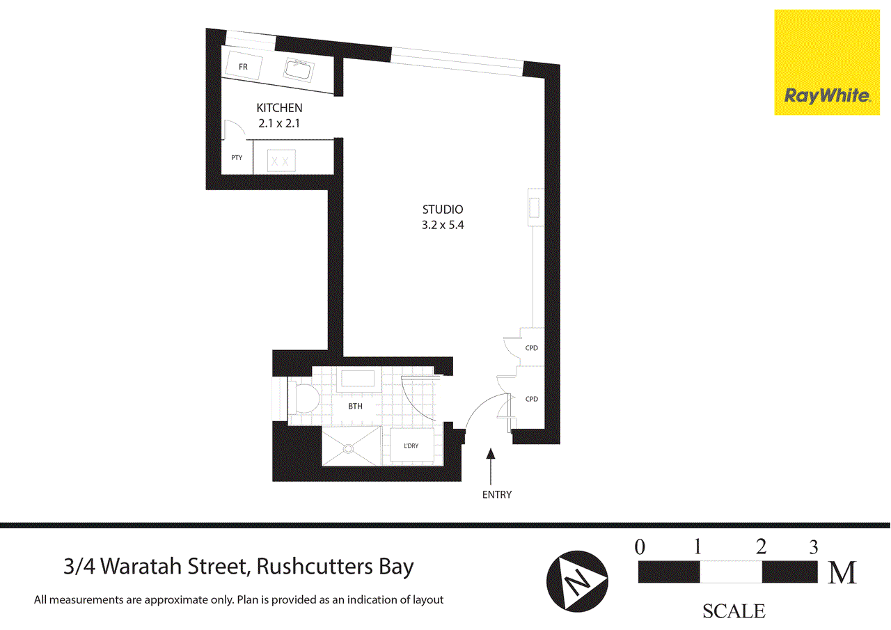 3/4 Waratah Street, RUSHCUTTERS BAY, NSW 2011