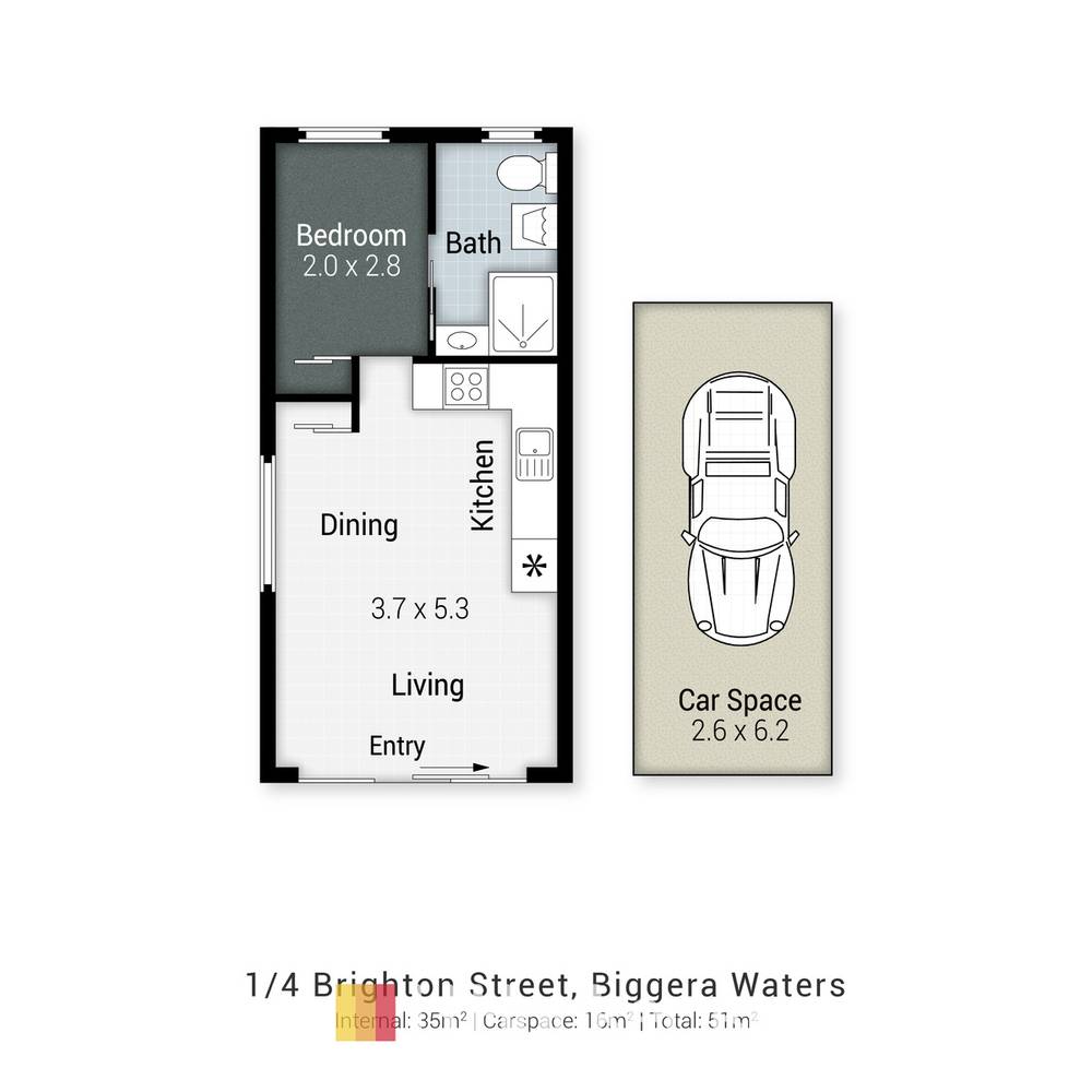 1/4 Brighton Street, BIGGERA WATERS, QLD 4216