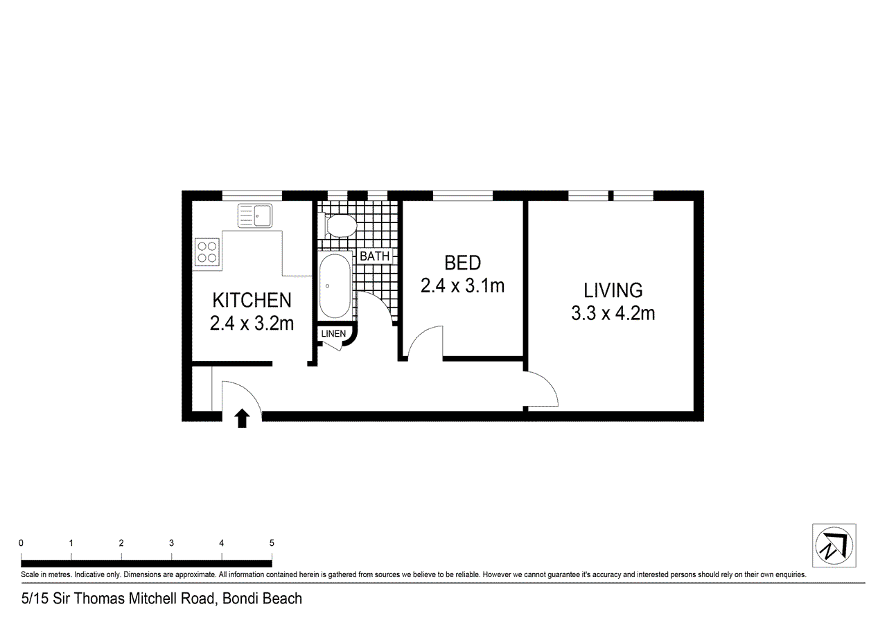 5/15 Sir Thomas Mitchell Road, BONDI BEACH, NSW 2026