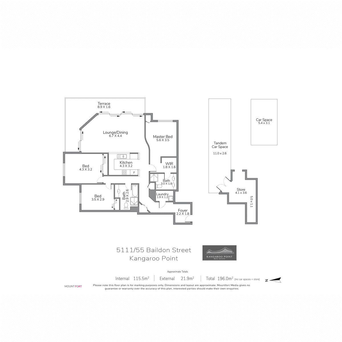 5111/55 Baildon Street, Kangaroo Point, QLD 4169