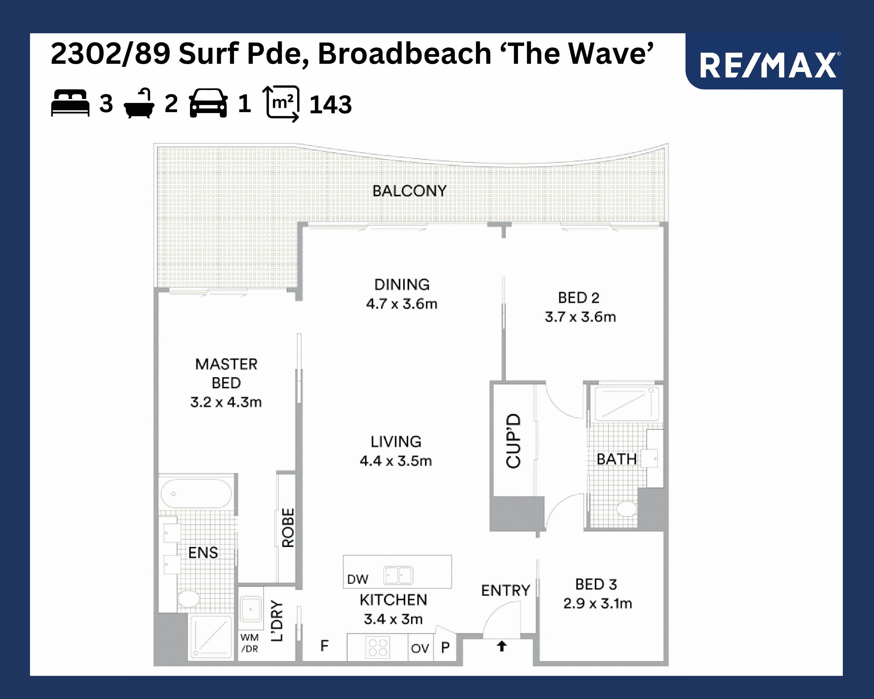 2302/89 Surf Parade, BROADBEACH, QLD 4218