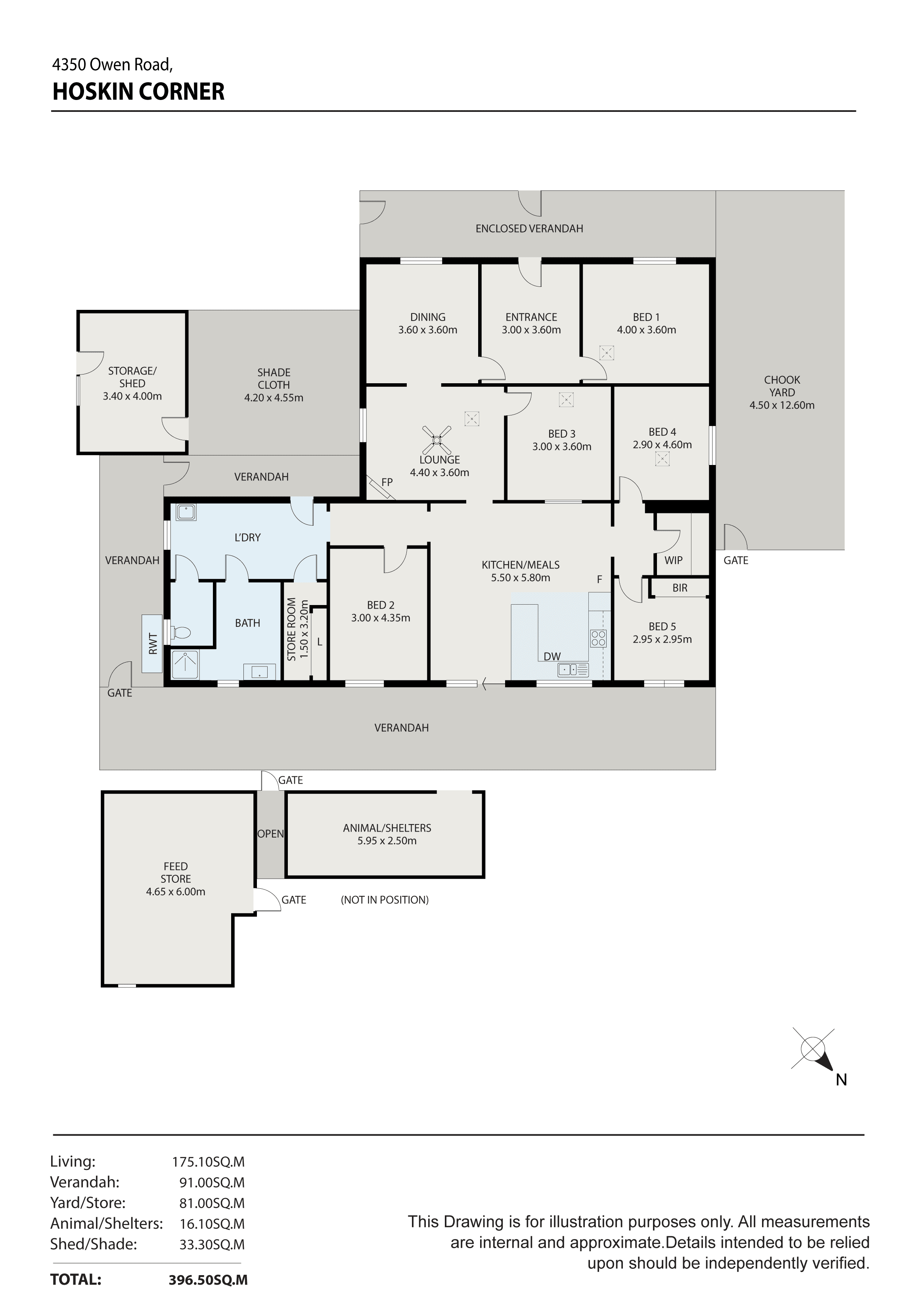 4350 Owen Road, HOSKIN CORNER, SA 5461