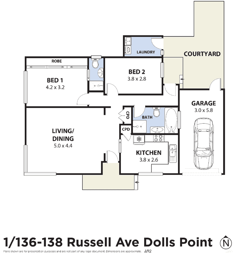 1/136 Russell Avenue, Dolls Point, NSW 2219