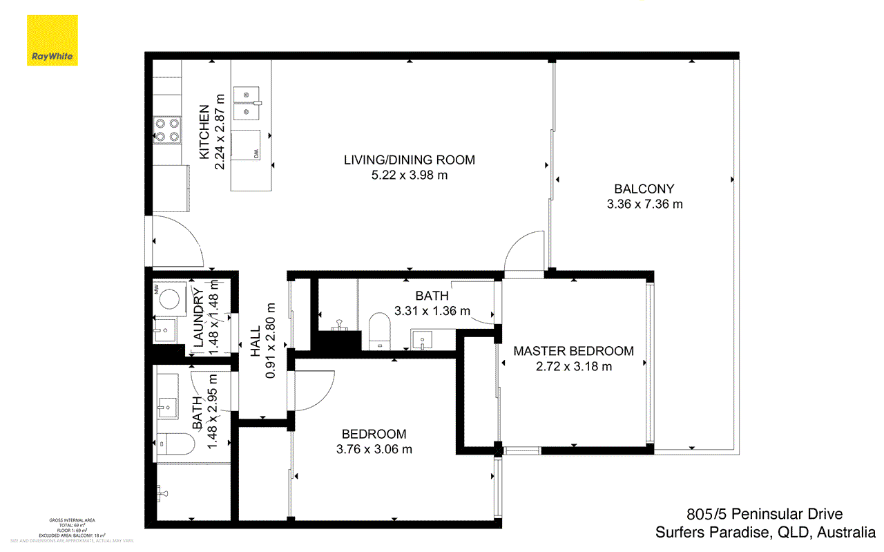 805/5-7 Peninsular Drive, SURFERS PARADISE, QLD 4217