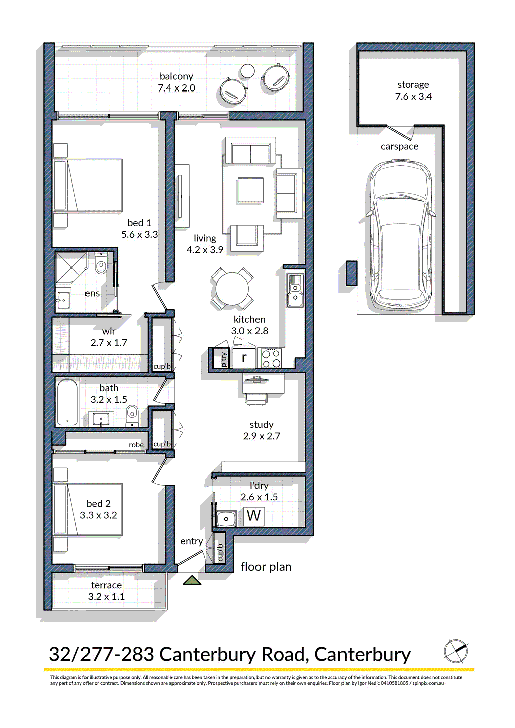 32/277-283 Canterbury Rd (Access also via Clunes Lne), CANTERBURY, NSW 2193