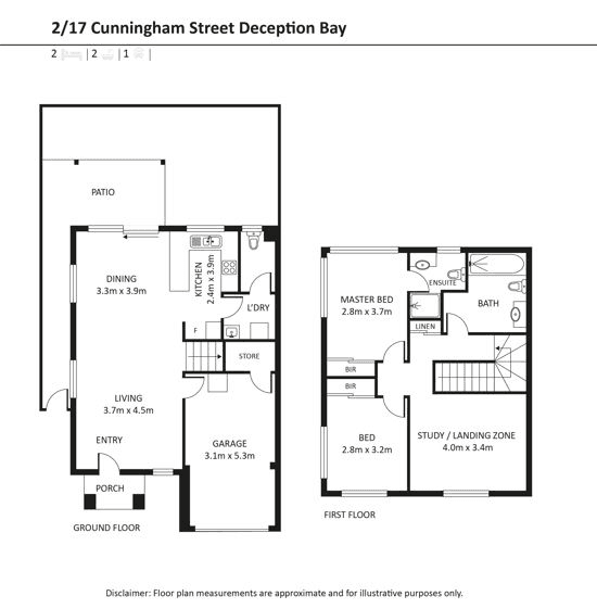 2 /17 Cunningham Street, DECEPTION BAY, QLD 4508