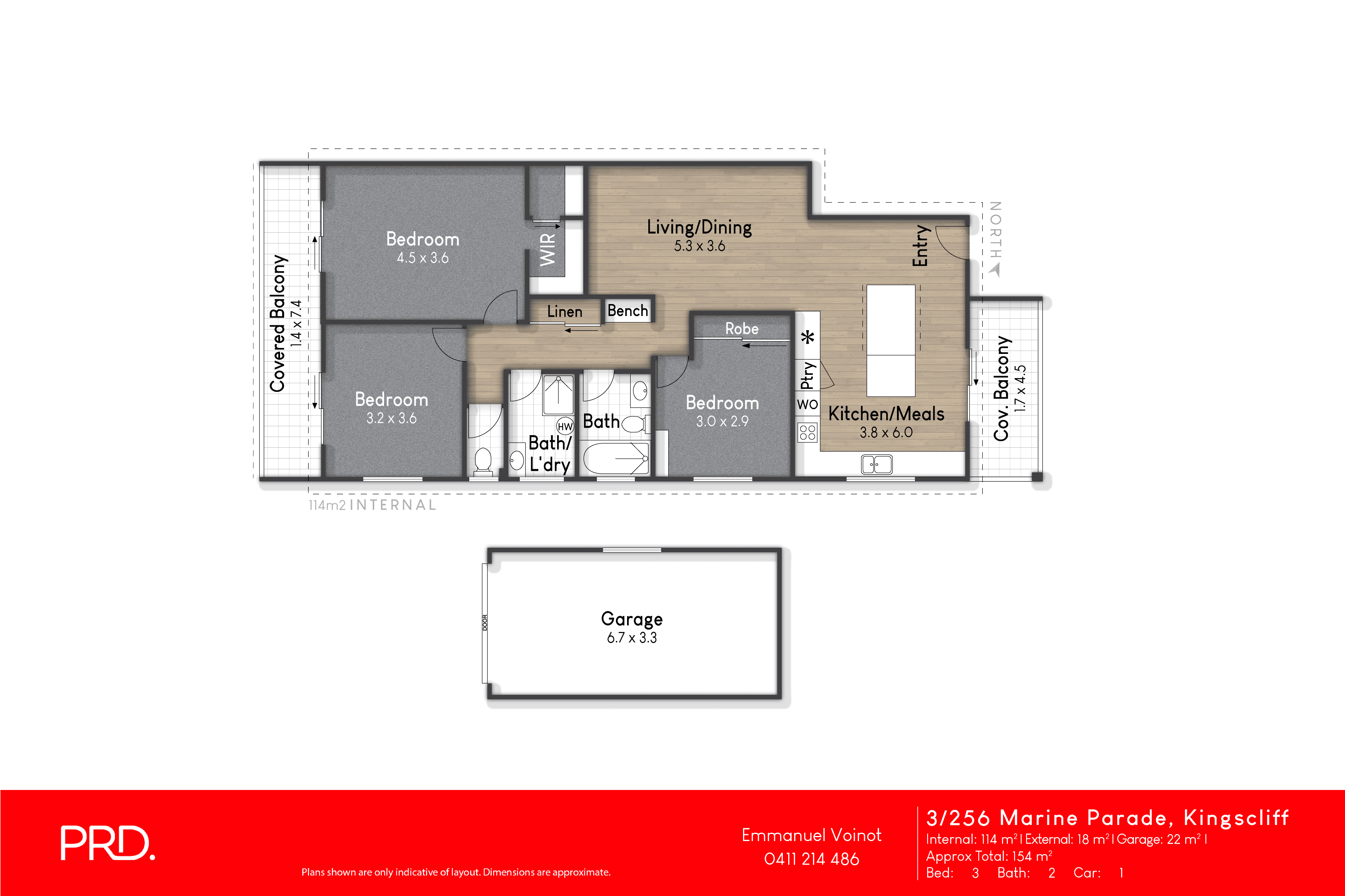 3/256 Marine Parade, KINGSCLIFF, NSW 2487