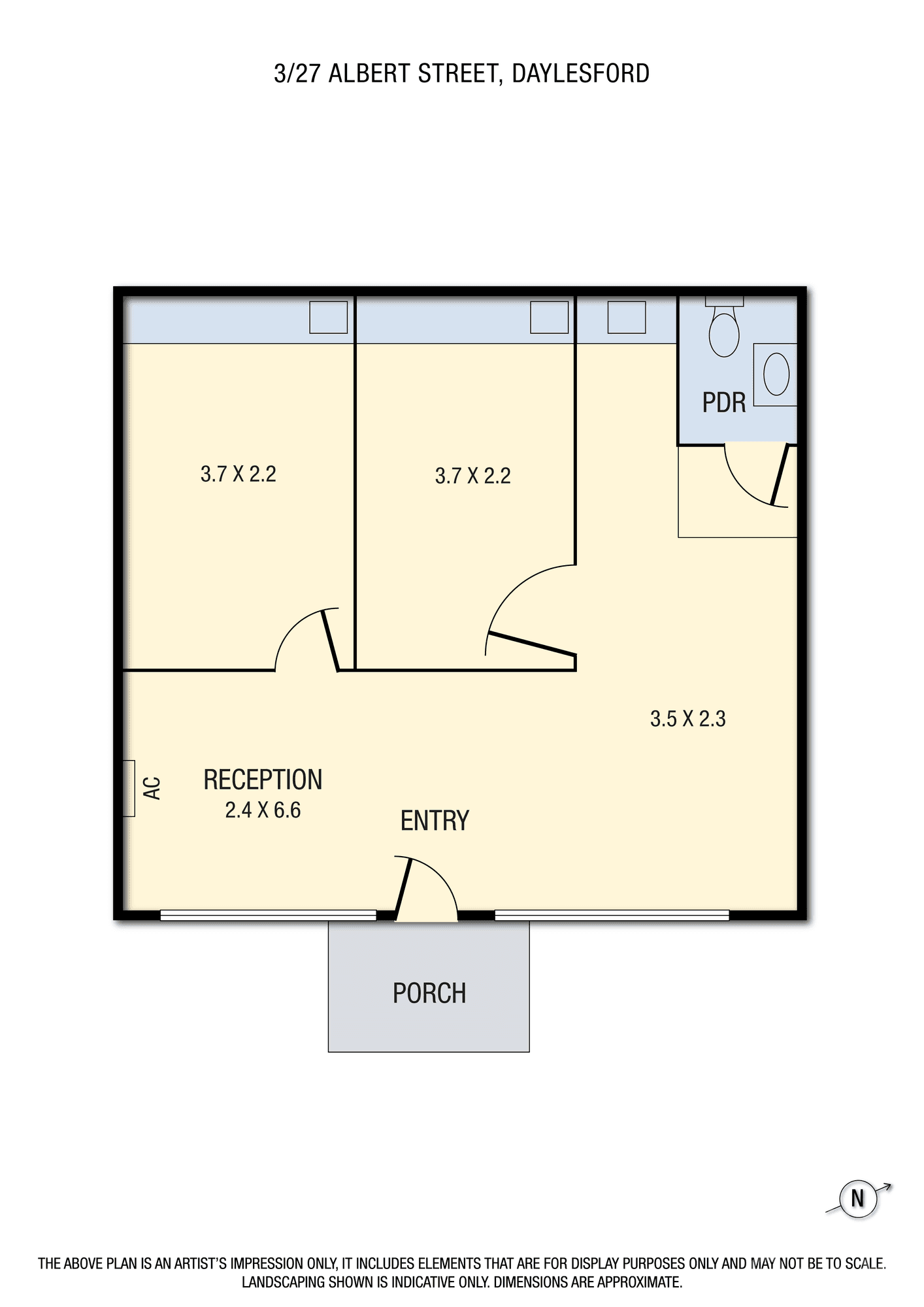 3/27 Albert Street, DAYLESFORD, VIC 3460