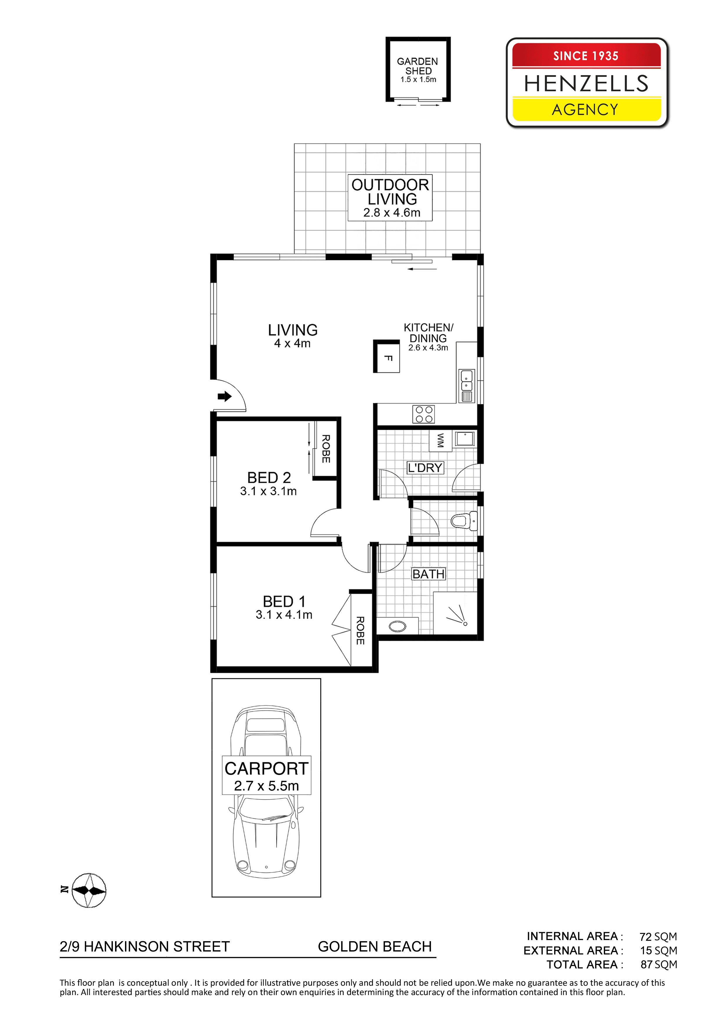 2/9 Hankinson Street, GOLDEN BEACH, QLD 4551