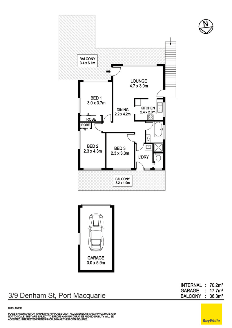 3/9 Denham Street, PORT MACQUARIE, NSW 2444