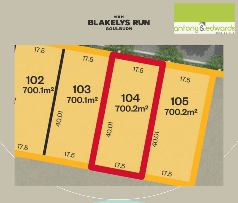 Lot 104 Blakelys Run, 129 Marys Mount Road, Goulburn, NSW 2580