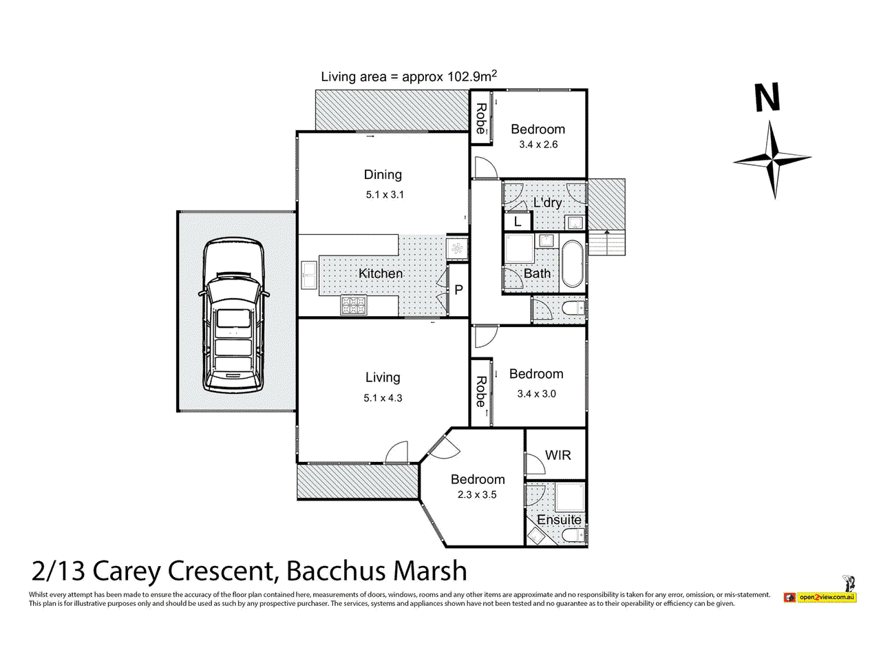 2/13 Carey Crescent, Bacchus Marsh, VIC 3340