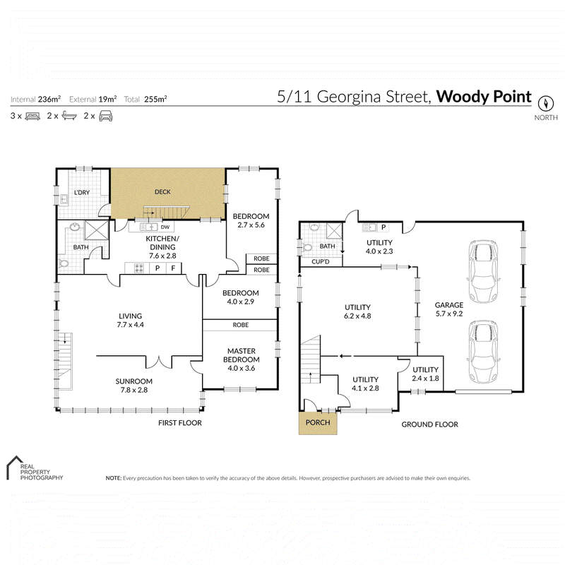 5/11 Georgina Street, WOODY POINT, QLD 4019