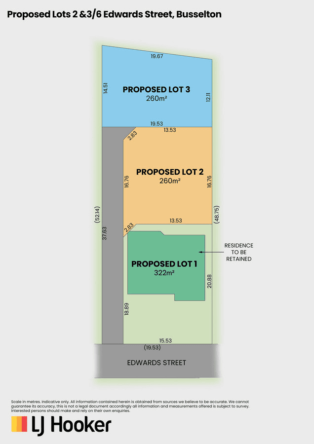 Proposed Lot 2 & 3/6 Edwards Street, BUSSELTON, WA 6280