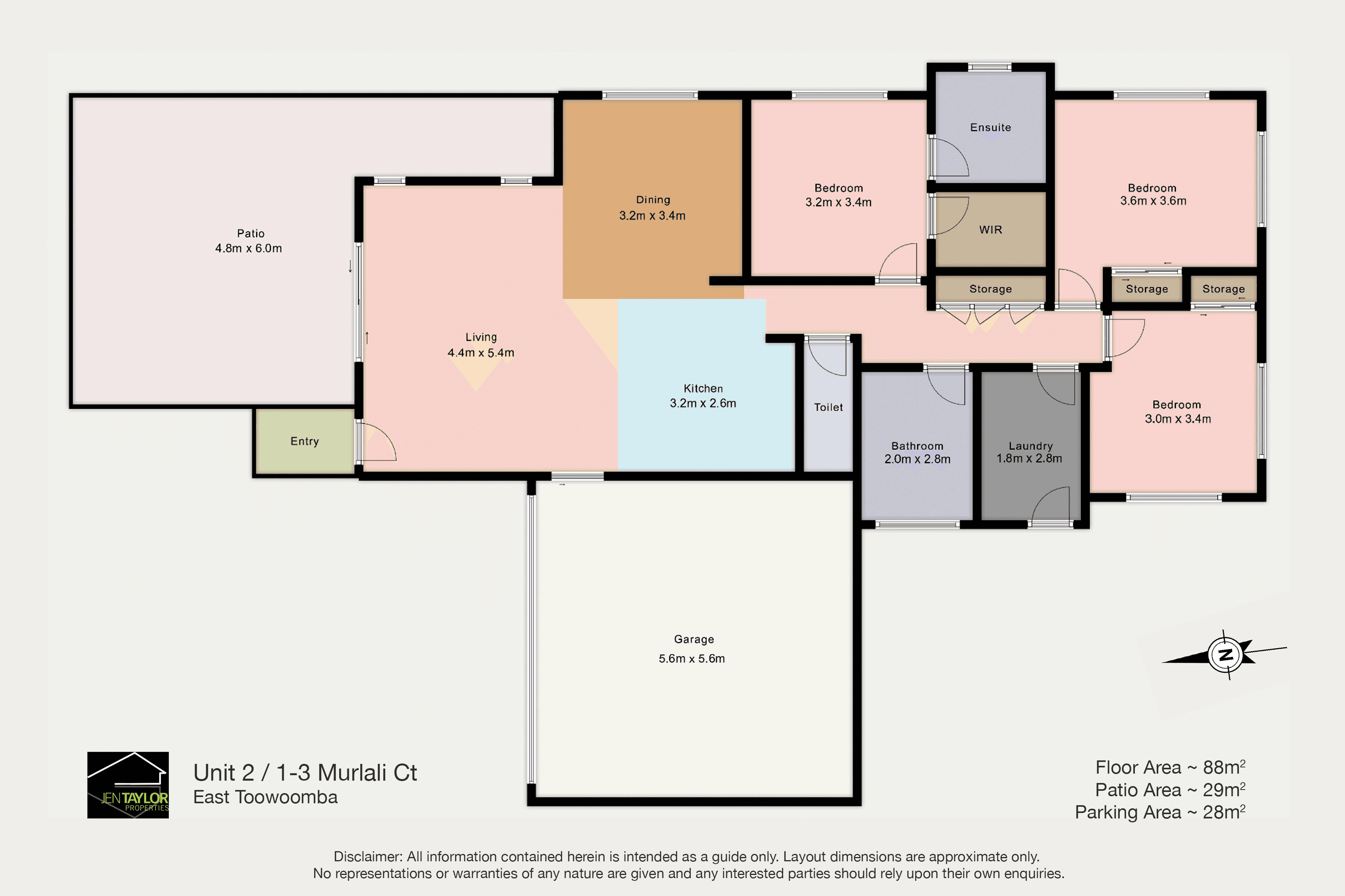 Unit 2/1-3 Murlali Crt, East Toowoomba, QLD 4350