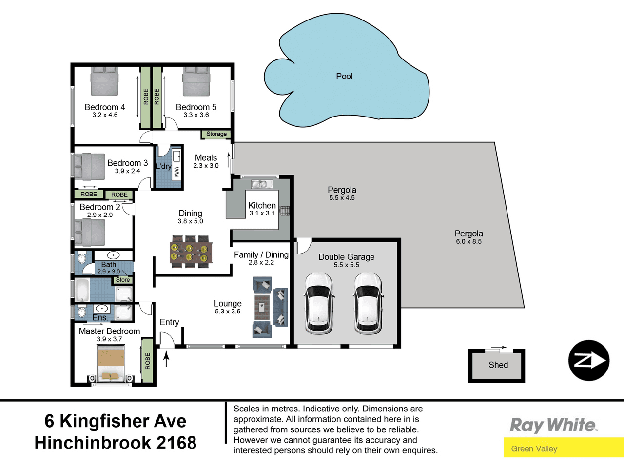 6 Kingfisher Avenue, HINCHINBROOK, NSW 2168