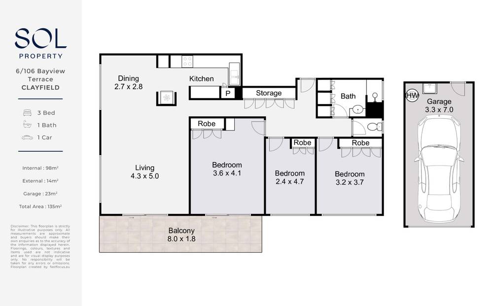 6/106 Bayview Terrace, CLAYFIELD, QLD 4011