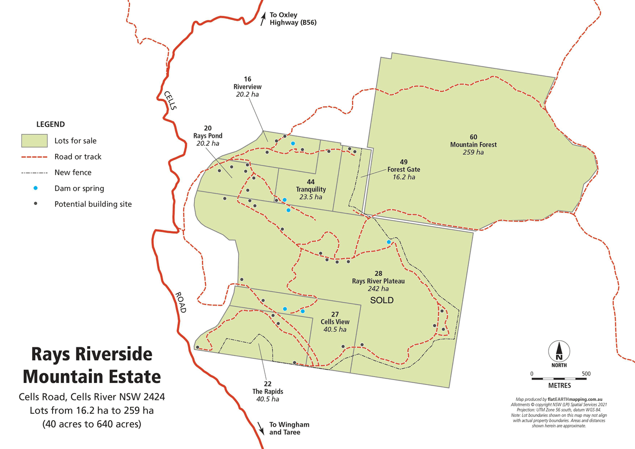 Rays Riverside Est, Cells Road, CELLS RIVER, NSW 2424