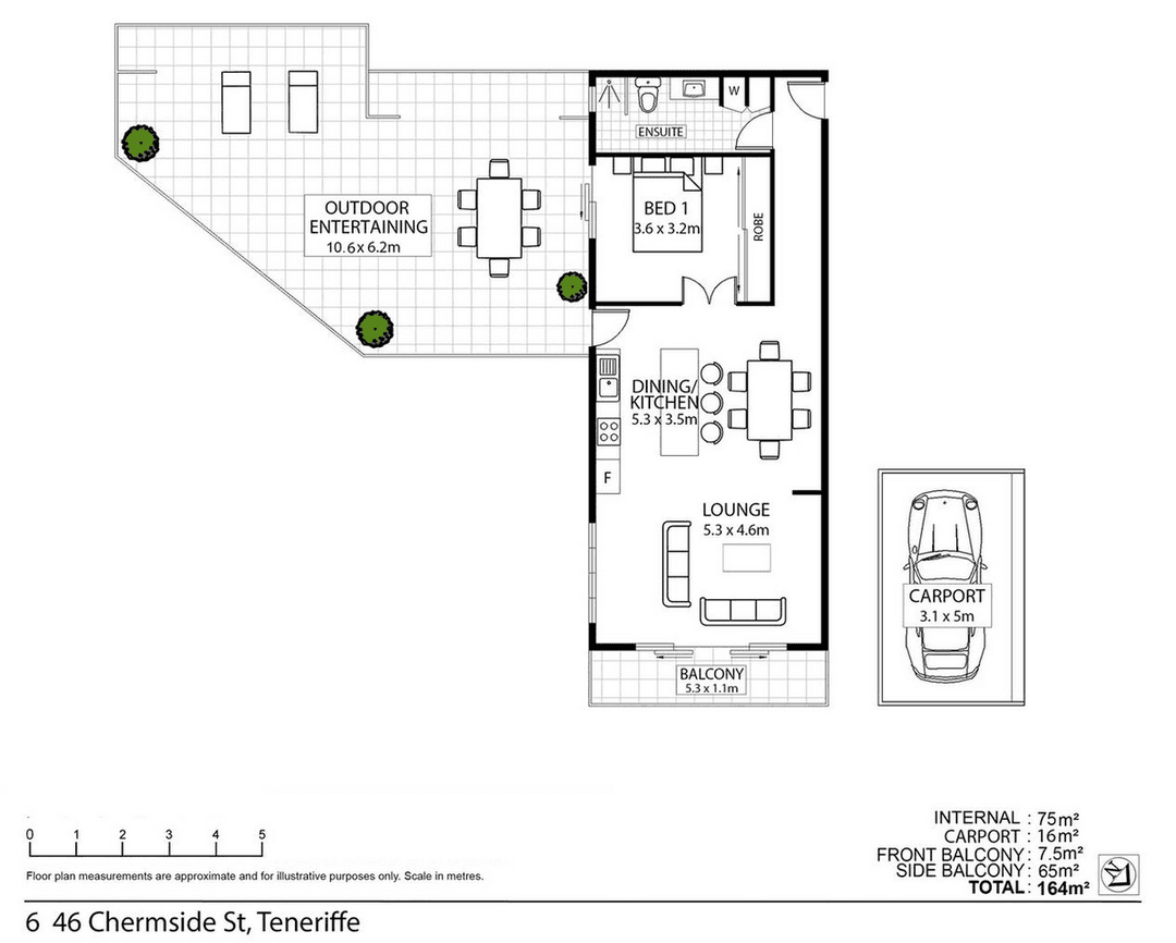 6/46 Chermside Street, TENERIFFE, QLD 4005