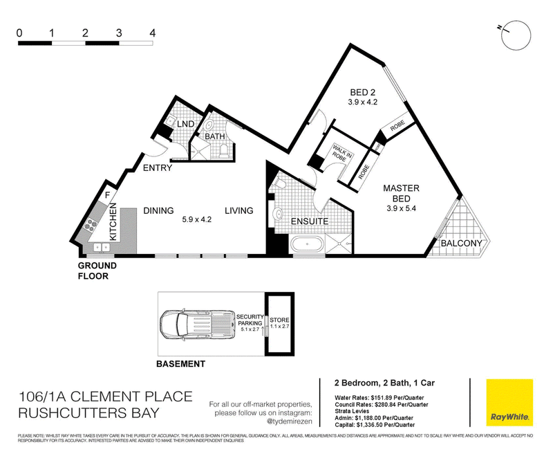 106/1a Clement Place, RUSHCUTTERS BAY, NSW 2011