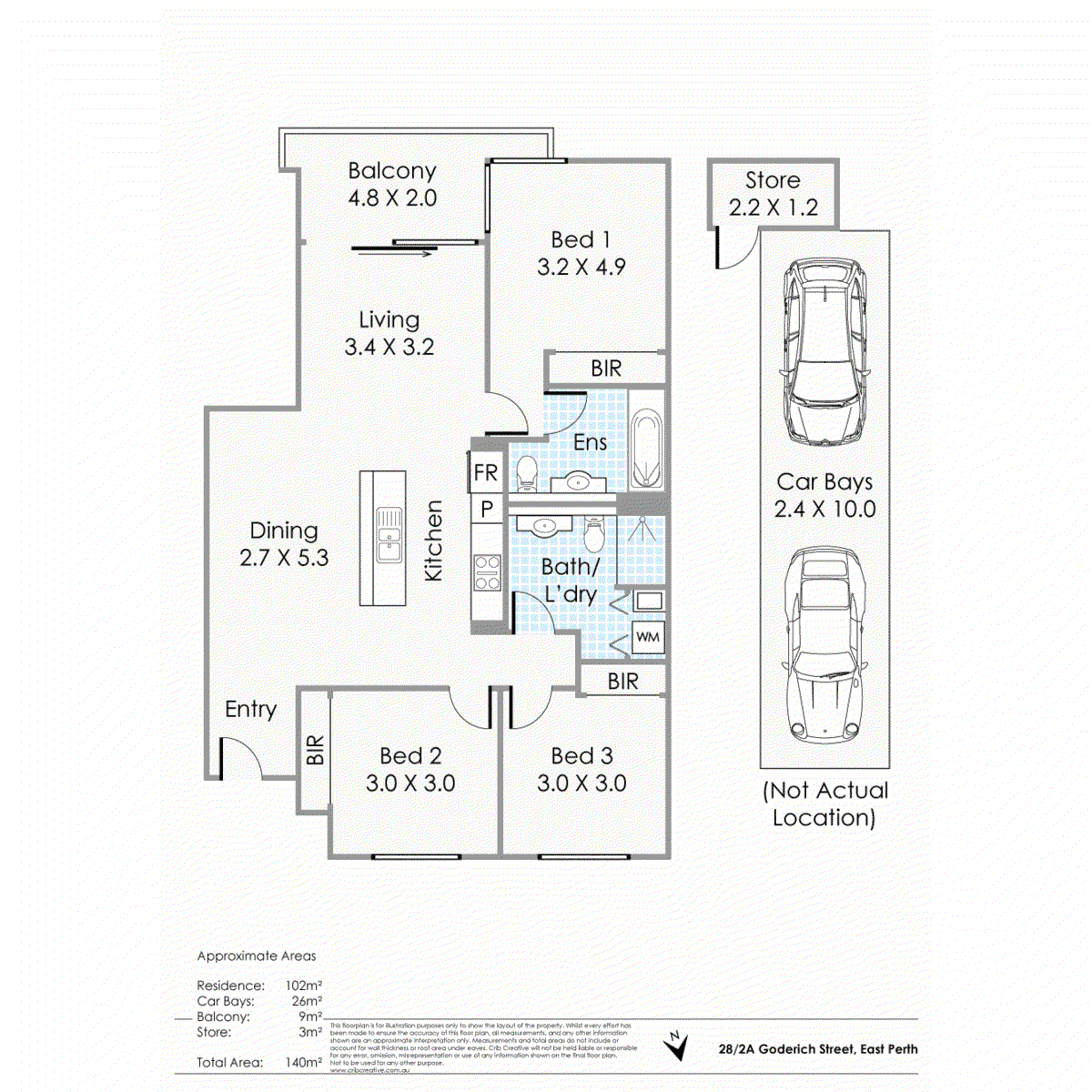 28/2A Goderich Street, EAST PERTH, WA 6004