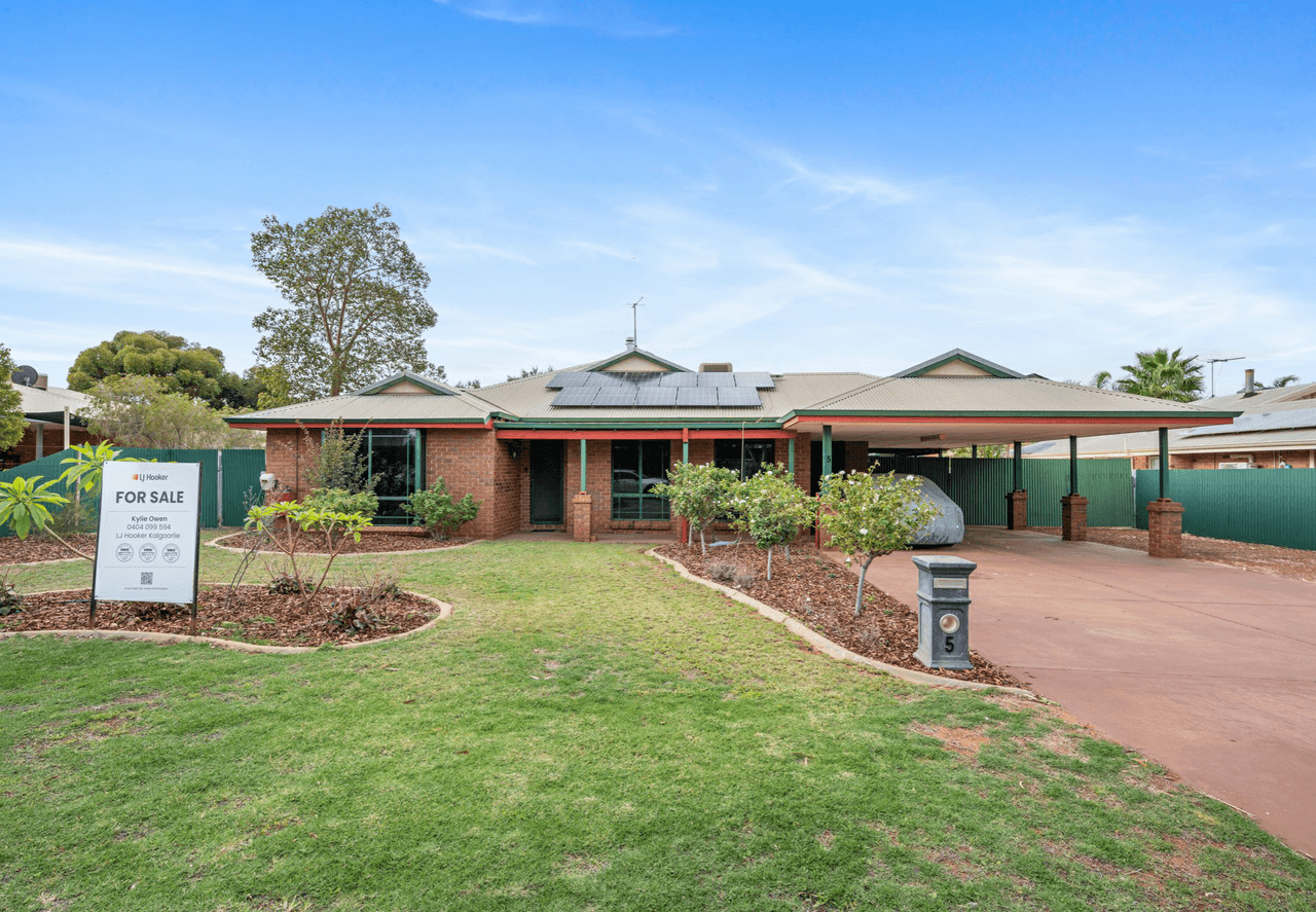 5 Tindals Cres, HANNANS, WA 6430