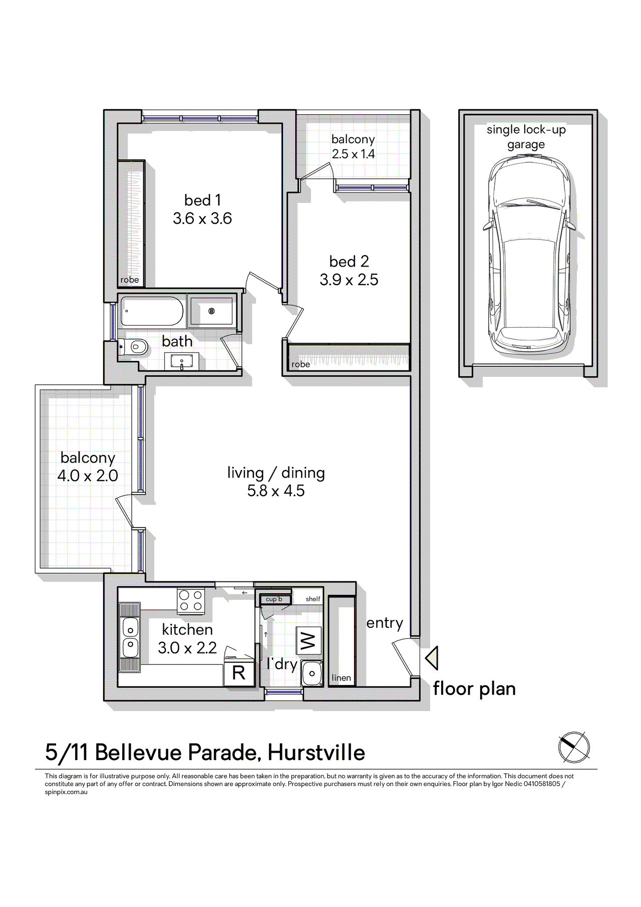 5/11 Bellevue Parade, Hurstville, NSW 2220