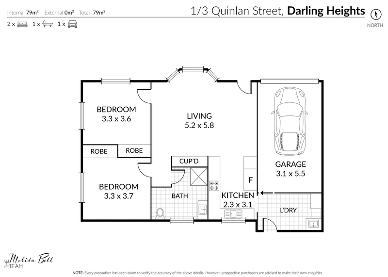 1/3 Quinlan Court, DARLING HEIGHTS, QLD 4350