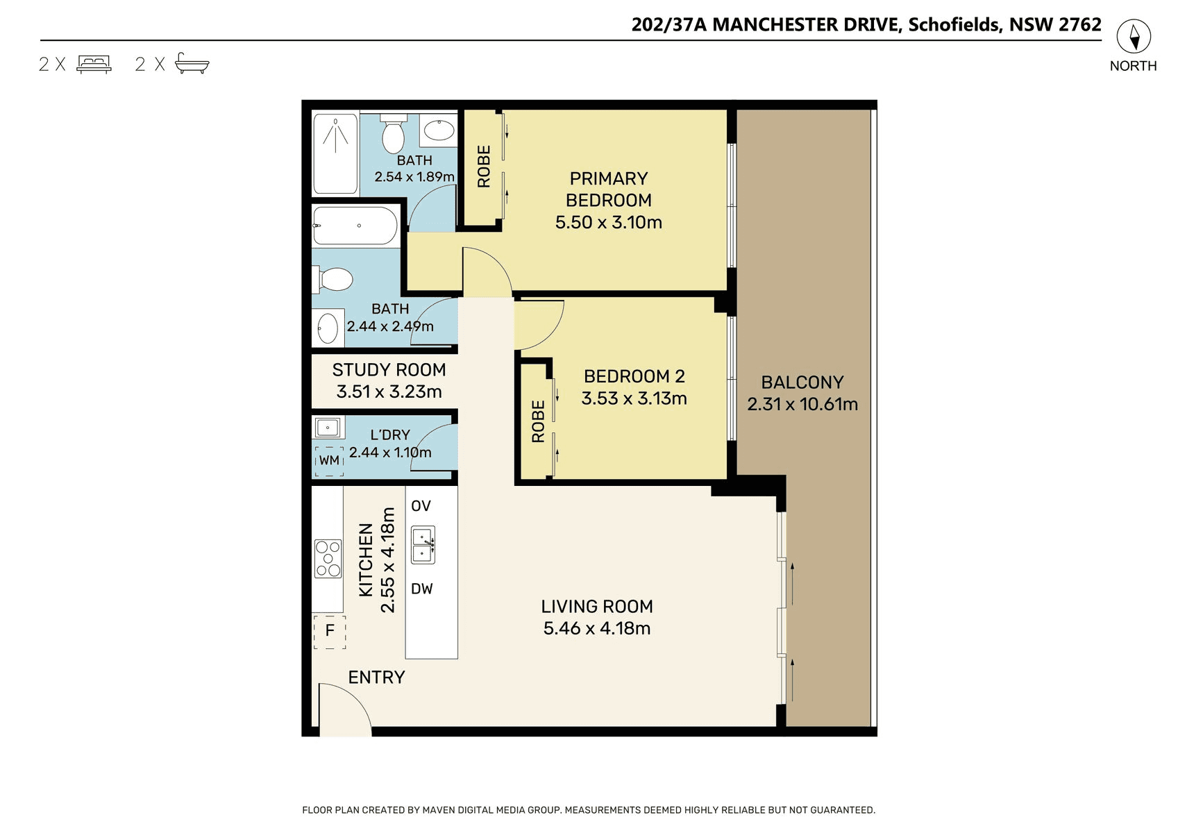 202/37A Manchester Drive, SCHOFIELDS, NSW 2762