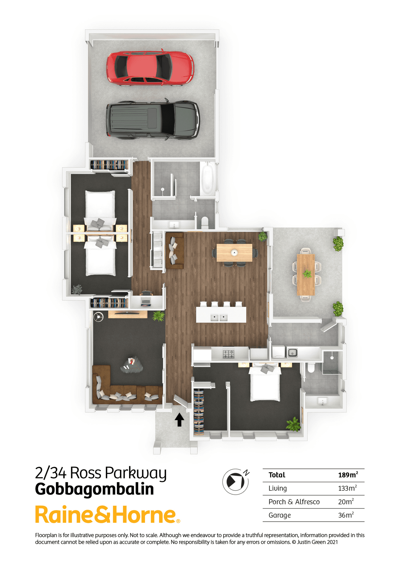 2/34 Ross Parkway, GOBBAGOMBALIN, NSW 2650