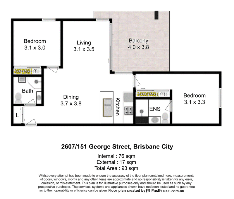 2607/151 George Street, BRISBANE CITY, QLD 4000