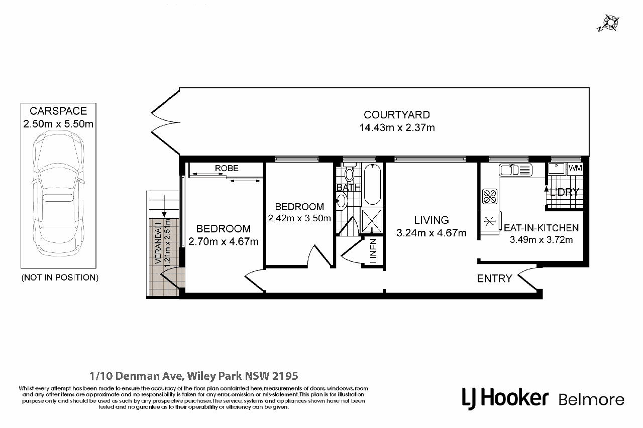 1/10 Denman Avenue, WILEY PARK, NSW 2195