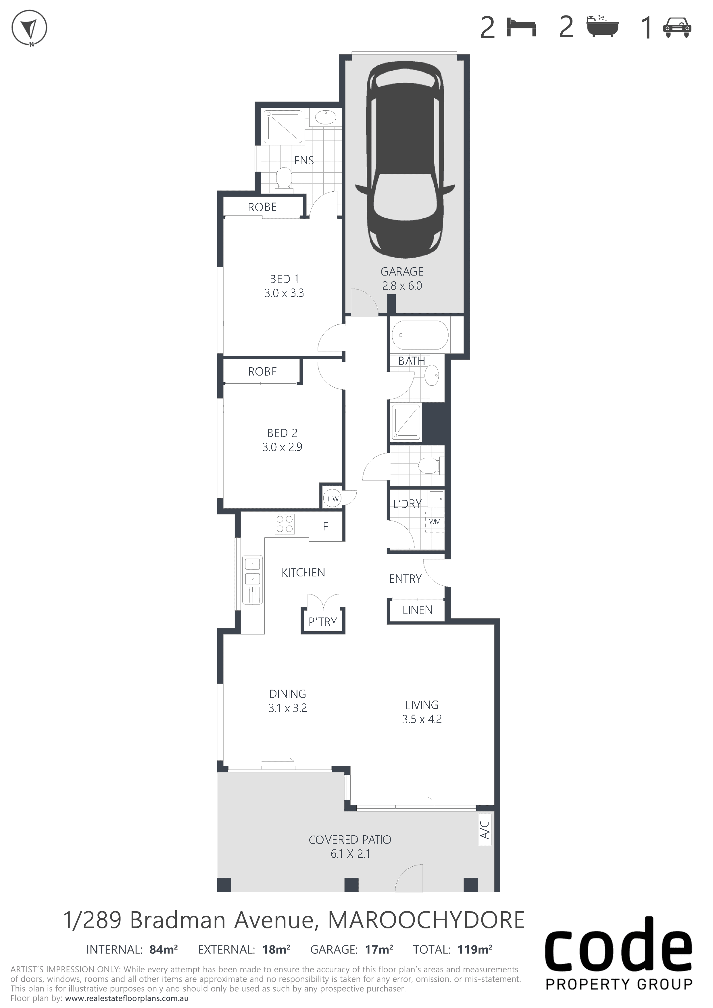 1/289 Bradman Avenue, MAROOCHYDORE, QLD 4558