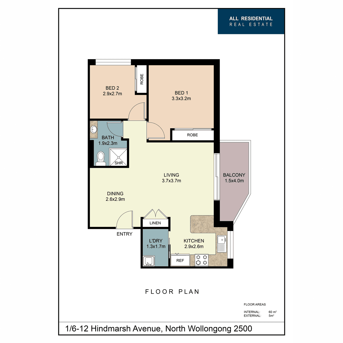 1/6-12 Hindmarsh Avenue, North Wollongong, NSW 2500