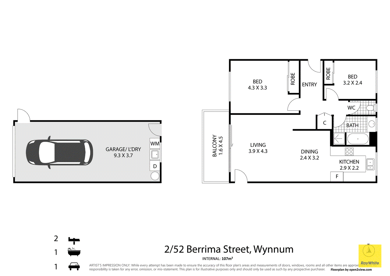 2/52 Berrima Street, WYNNUM, QLD 4178
