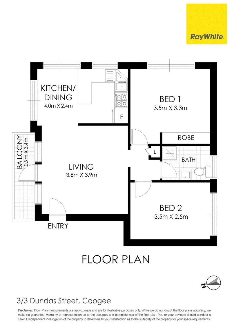 3/3 Dundas Street, COOGEE, NSW 2034