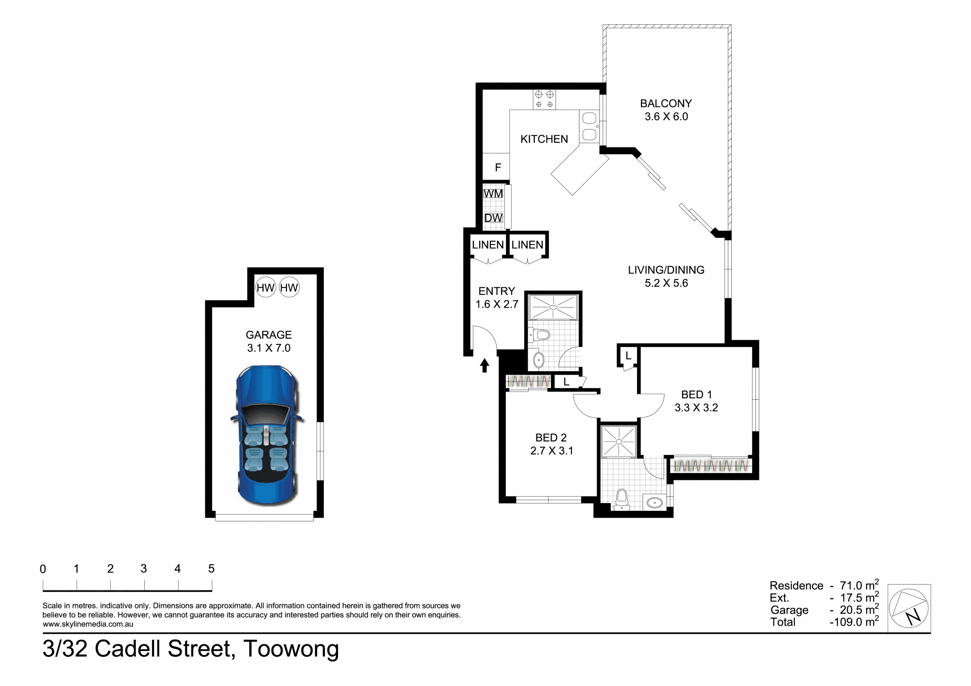 3/32 Cadell Street, TOOWONG, QLD 4066