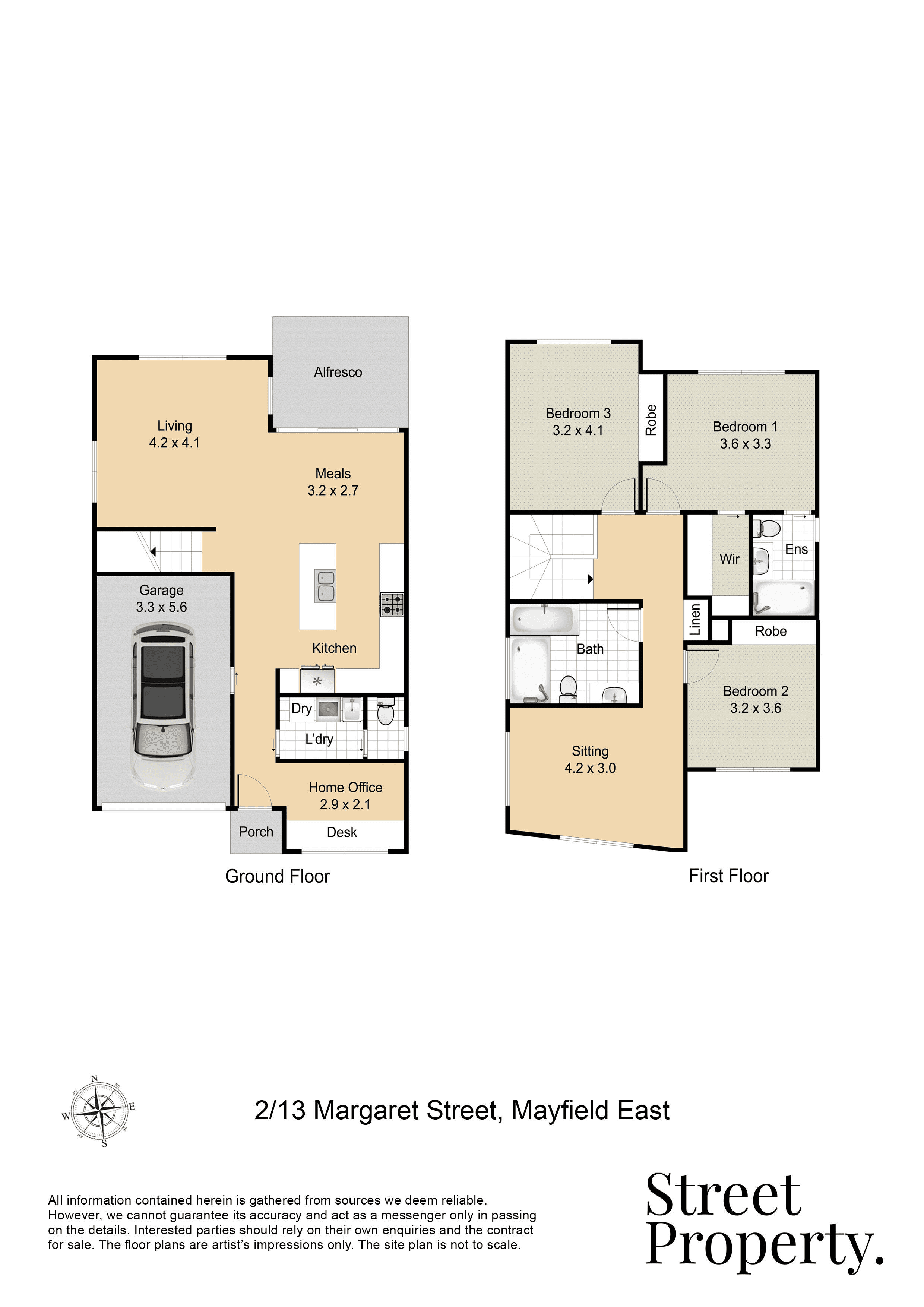 2/13 Margaret Street, Mayfield East, NSW 2304