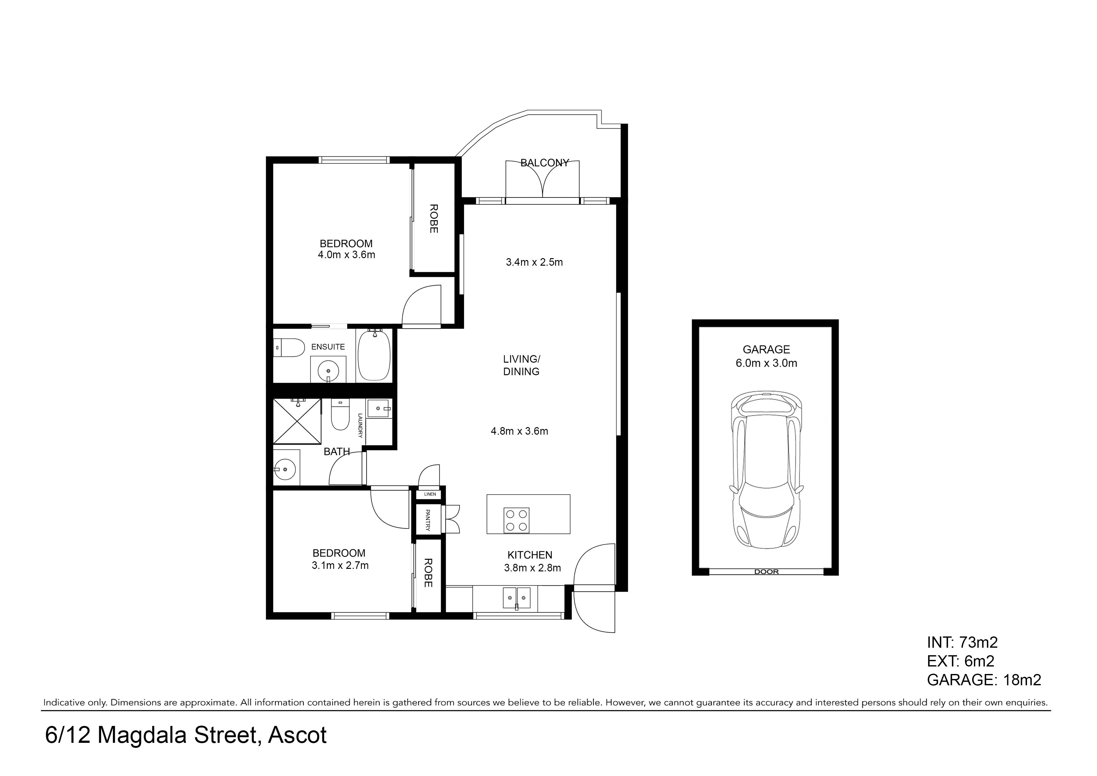 6/12 Magdala Street, Ascot, QLD 4007