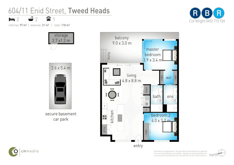 604/11 Enid Street, TWEED HEADS, NSW 2485