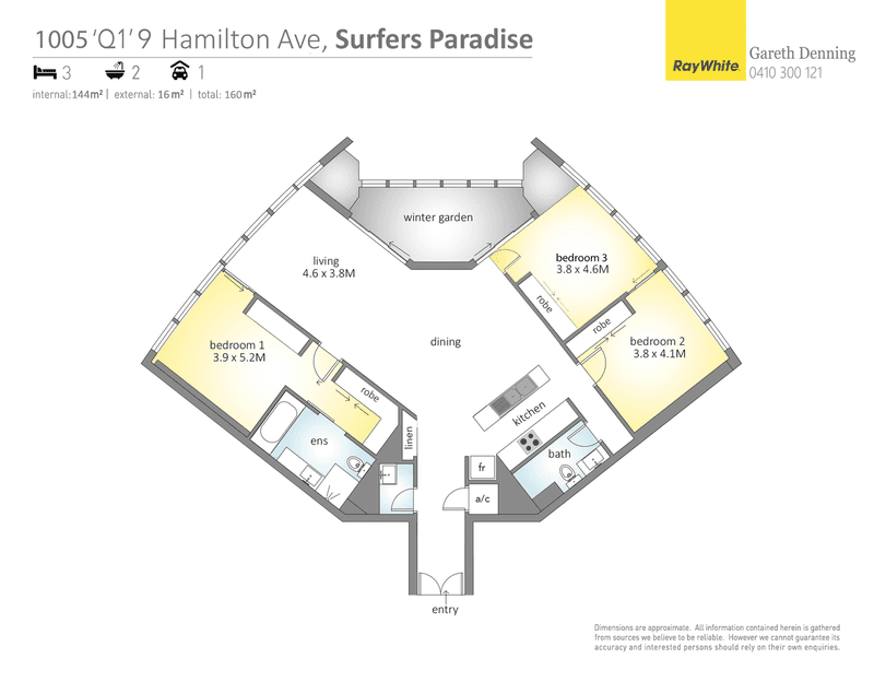1005/9  Hamilton Avenue 'Q1', SURFERS PARADISE, QLD 4217