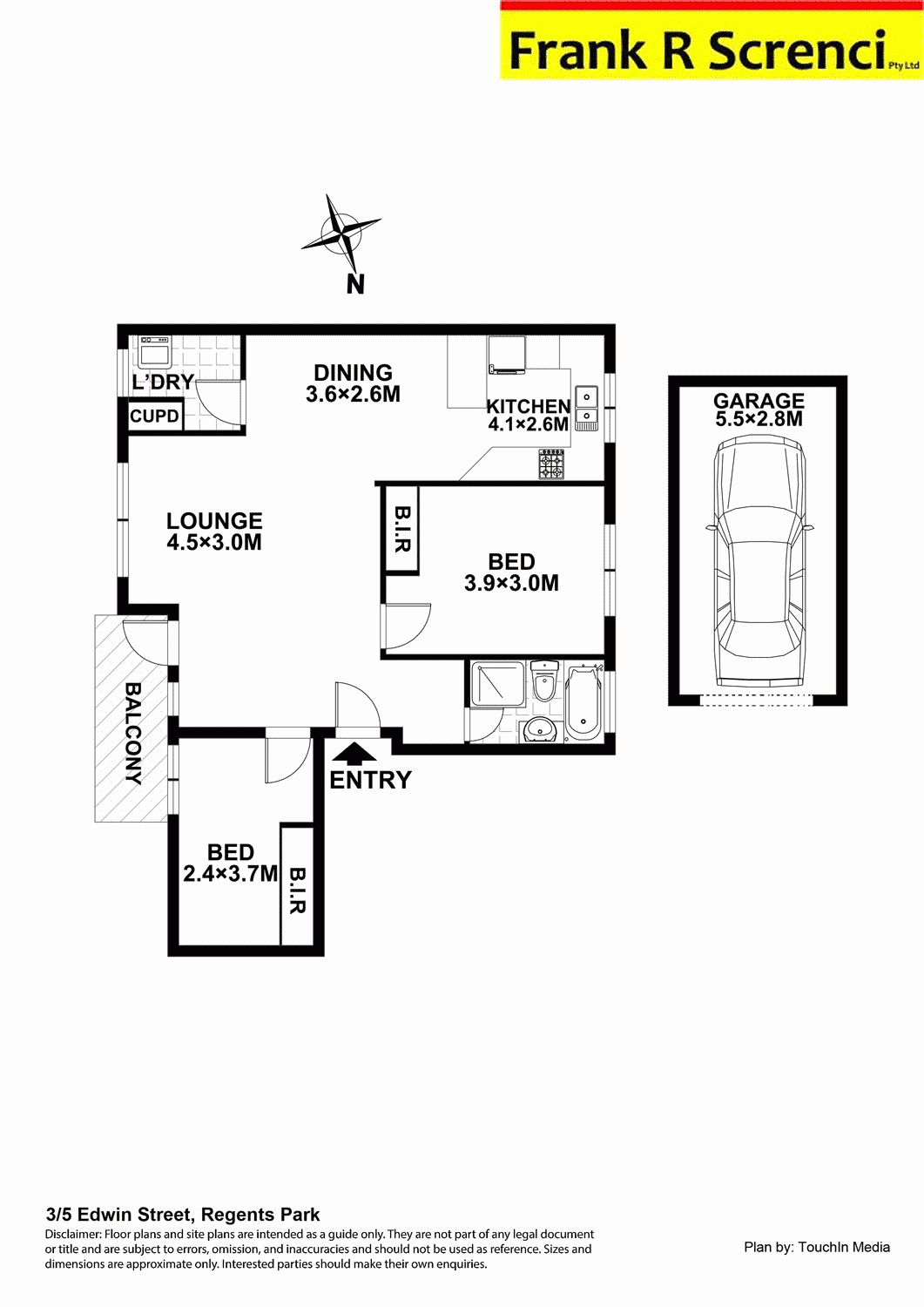 3/5 EDWIN Street, Regents Park, NSW 2143