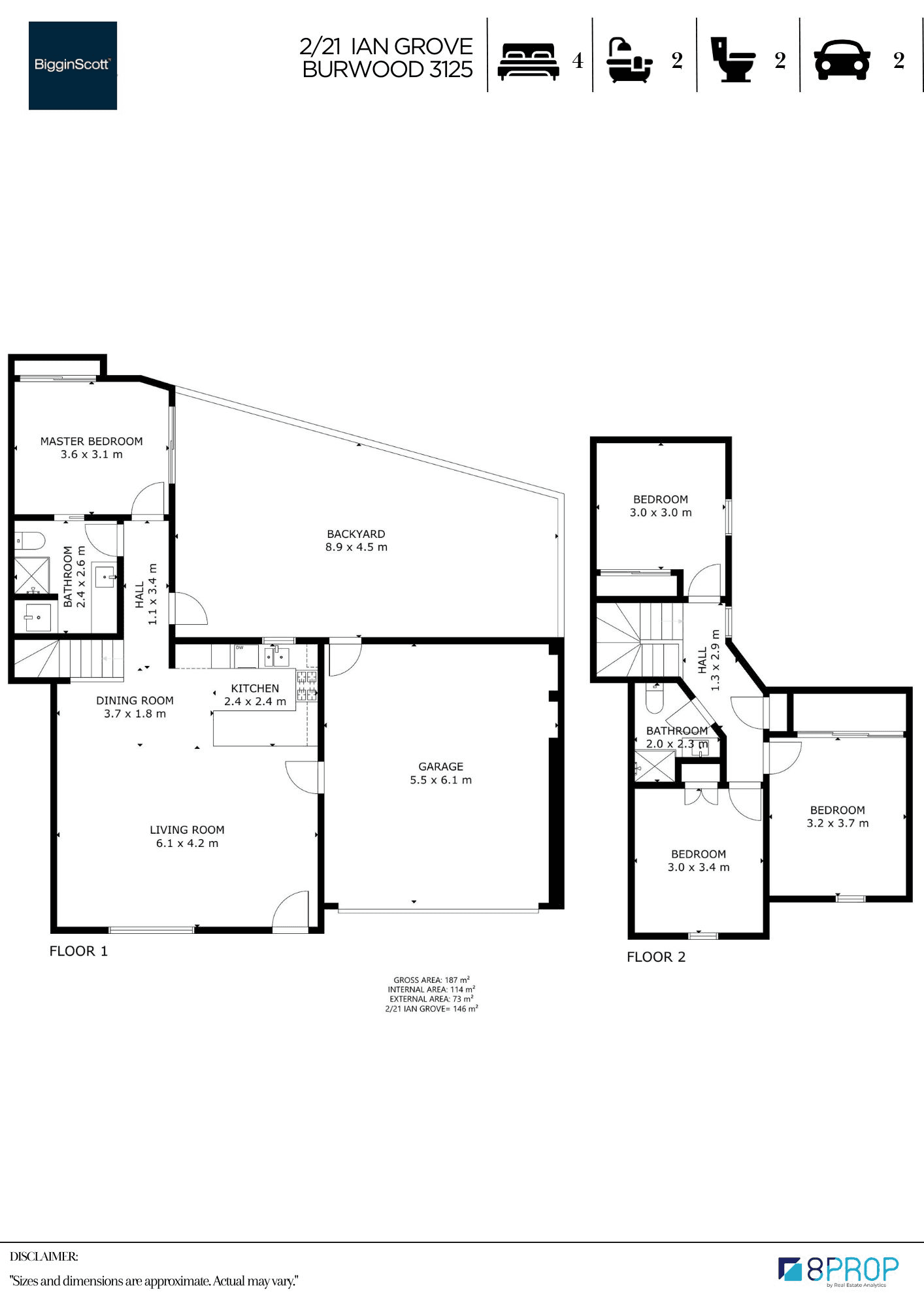 2/21 Ian Grove, BURWOOD, VIC 3125