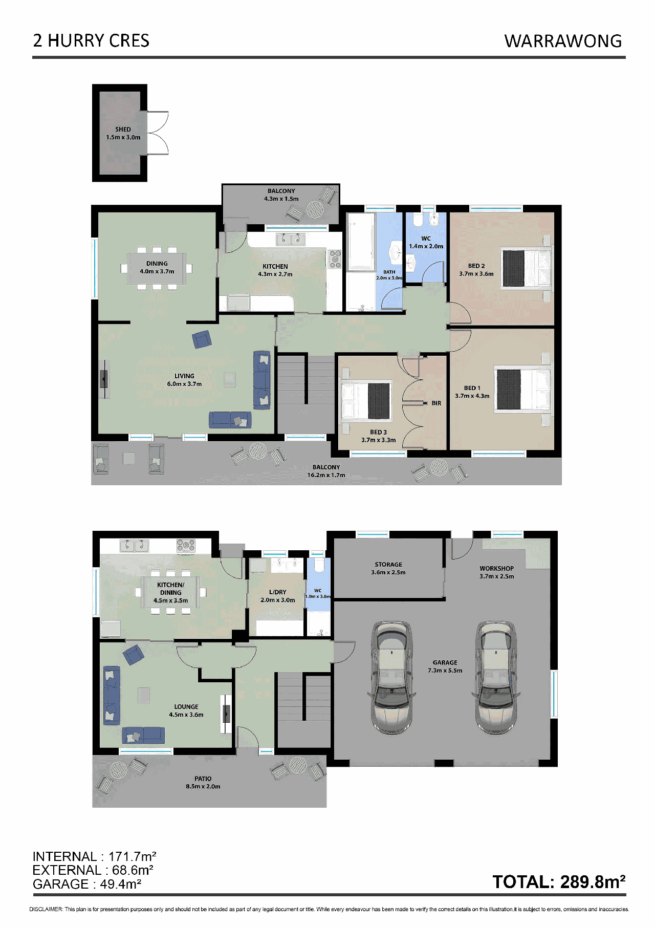 2 Hurry Crescent, WARRAWONG, NSW 2502