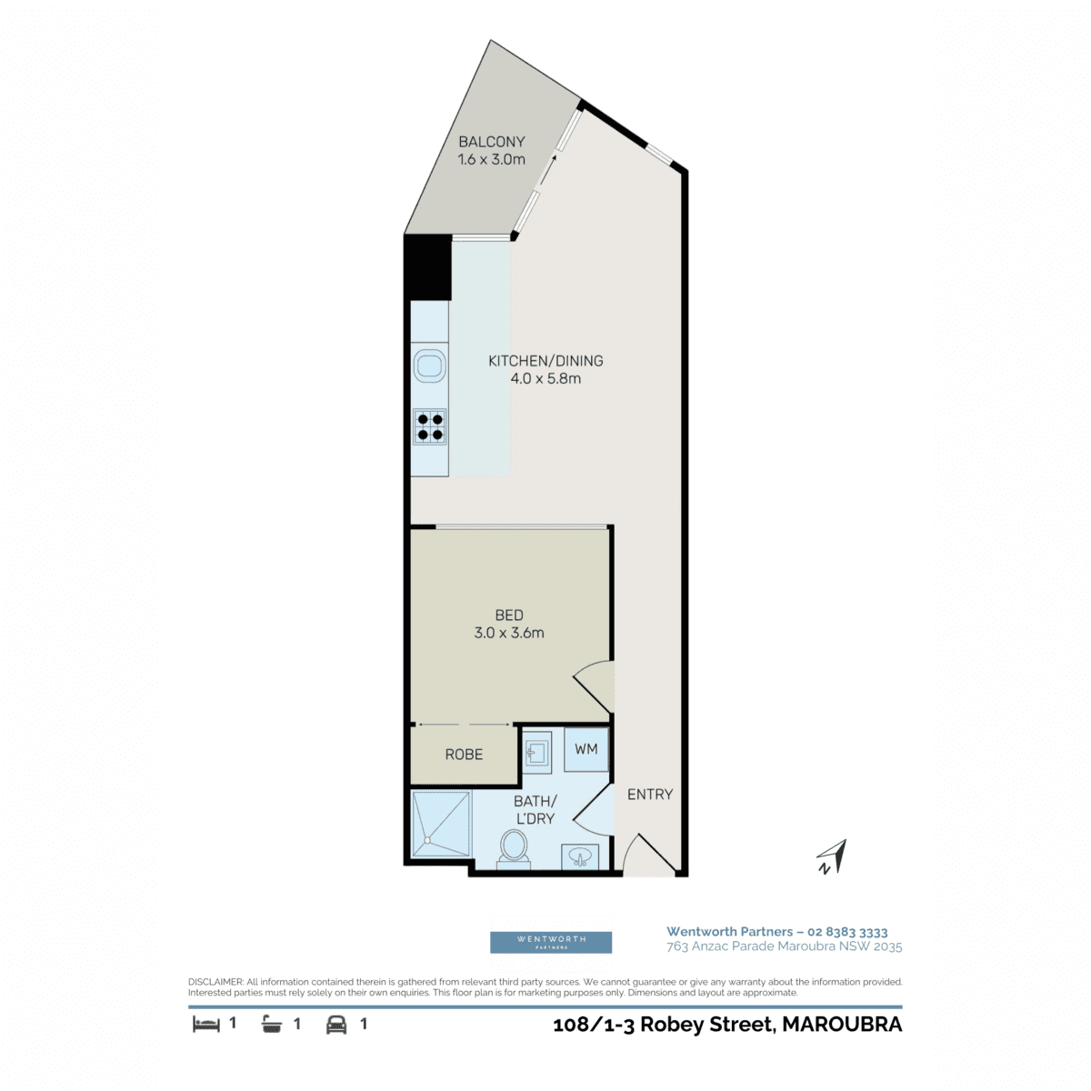 108/1-3 Robey Street, Maroubra, NSW 2035