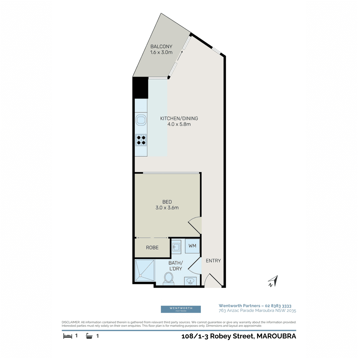 108/1-3 Robey Street, Maroubra, NSW 2035