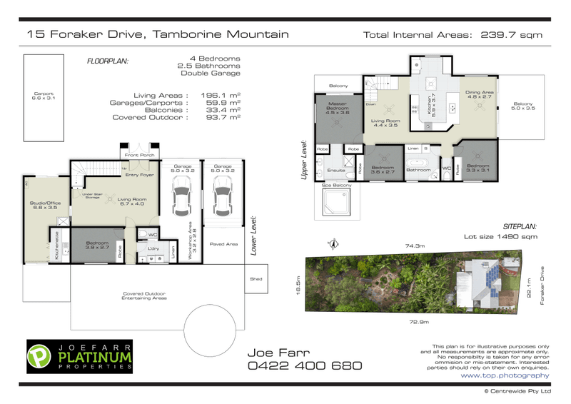 15 FORAKER DRIVE, TAMBORINE MOUNTAIN, QLD 4272