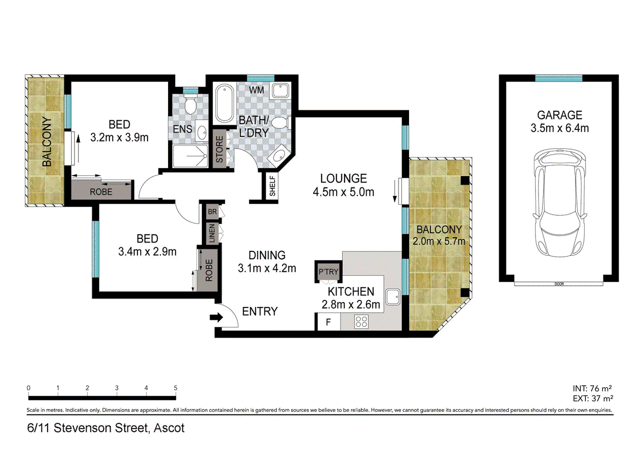 6/11 Stevenson Street, ASCOT, QLD 4007