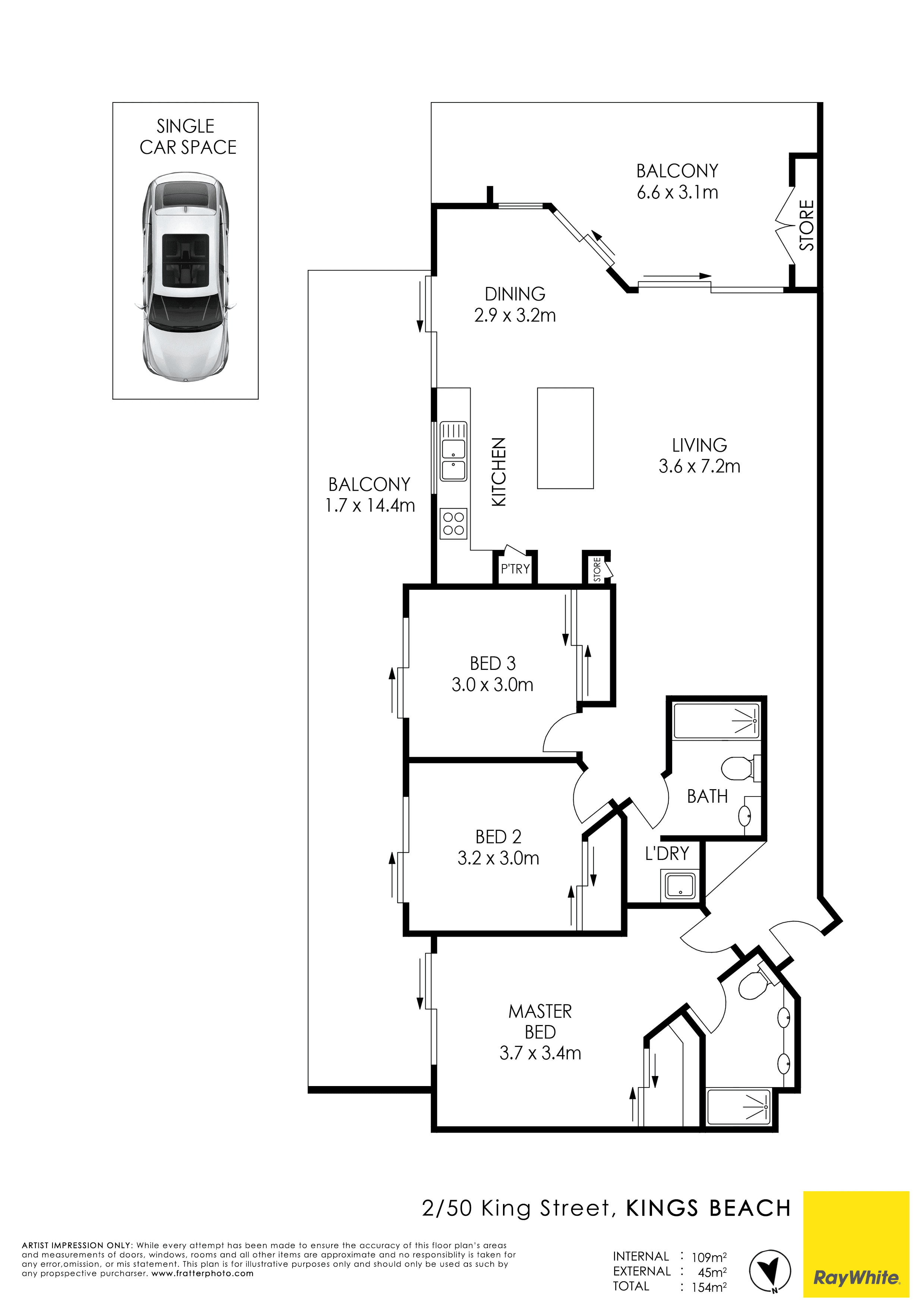 2/50 King Street, KINGS BEACH, QLD 4551