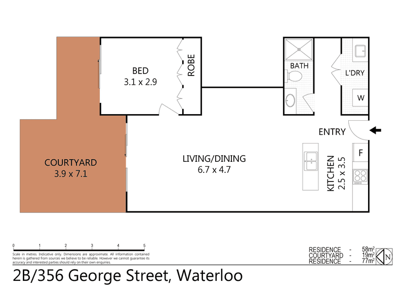 2B/356 George Street, Waterloo, NSW 2017